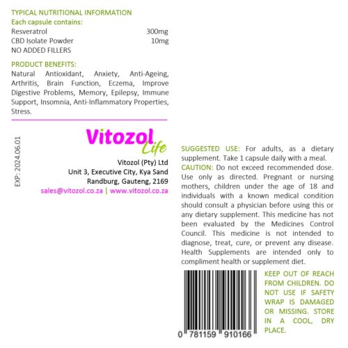 vitozol resveratrol cbd 2